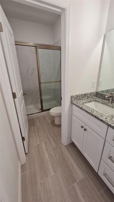 Bathroom, Glass Shower, Interior, Marble Walls