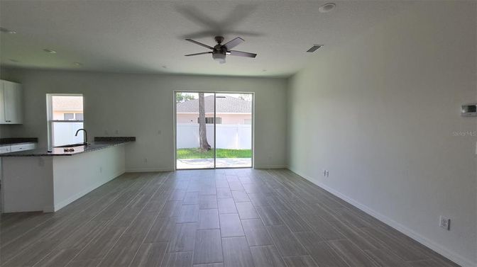 Empty room, Interior, Kitchen, Wood Texture Flooring