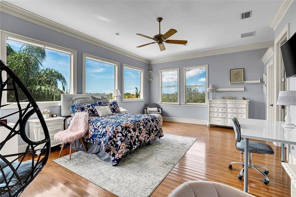 Bedroom, Home Office, Interior, Wood Texture Flooring