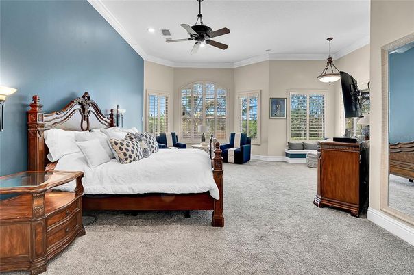 Bedroom, Interior, Pendant Lights, Recessed Lighting