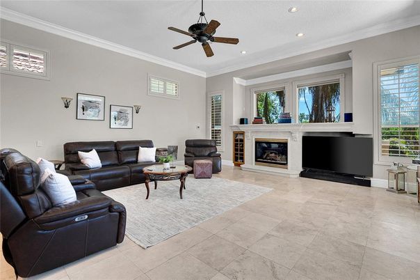 Fireplace, Interior, Living room, Recessed Lighting