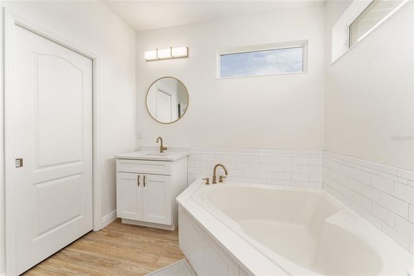 Bathroom, Interior, Wood Texture Flooring