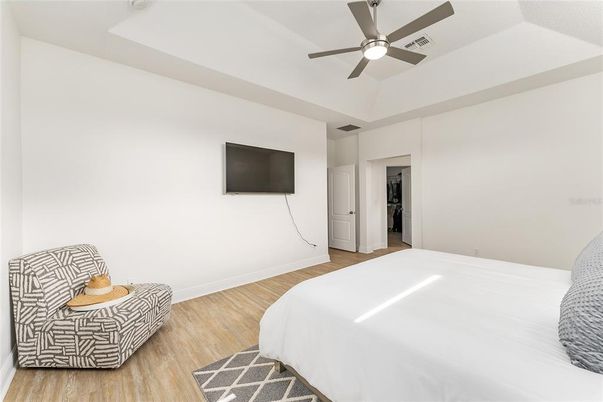 Bedroom, Interior, Wood Texture Flooring
