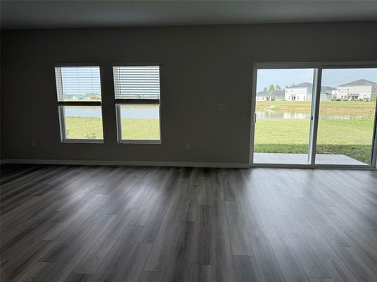 Empty room, Interior, Water, Wood Texture Flooring