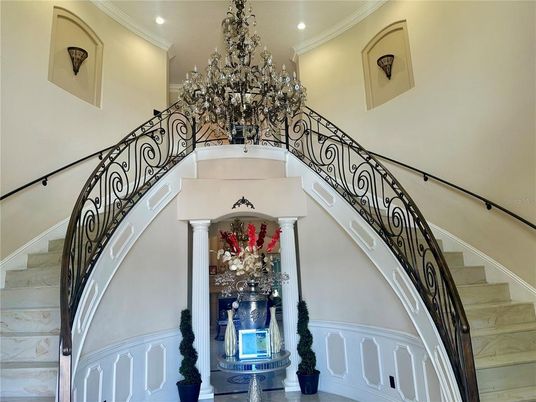 Chandelier, Interior, Recessed Lighting