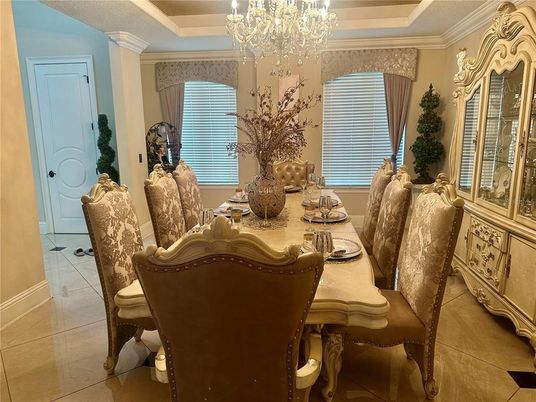 Chandelier, Dining room, Interior