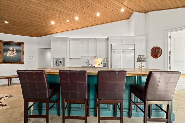 Interior, Kitchen, Recessed Lighting, Wooden Ceilings