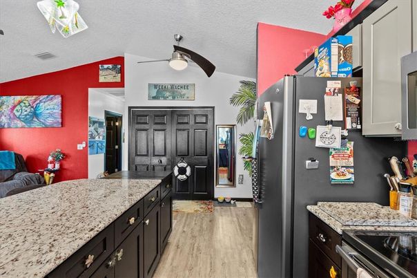 Interior, Kitchen, Wood Texture Flooring