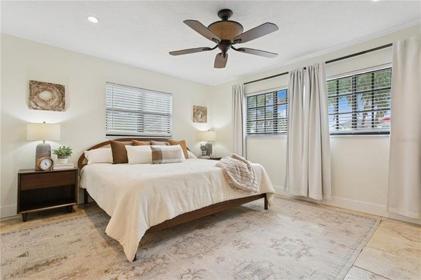 Bedroom, Interior, Recessed Lighting