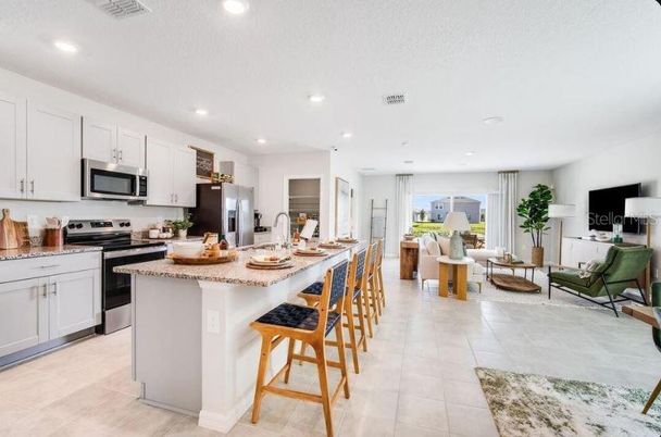 Interior, Kitchen, Living room, Recessed Lighting, Stainless Steel Appliances