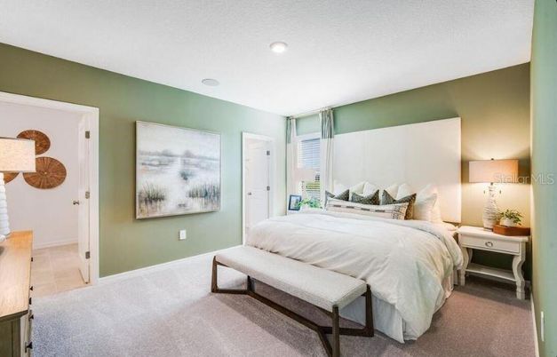 Bedroom, Interior, Recessed Lighting