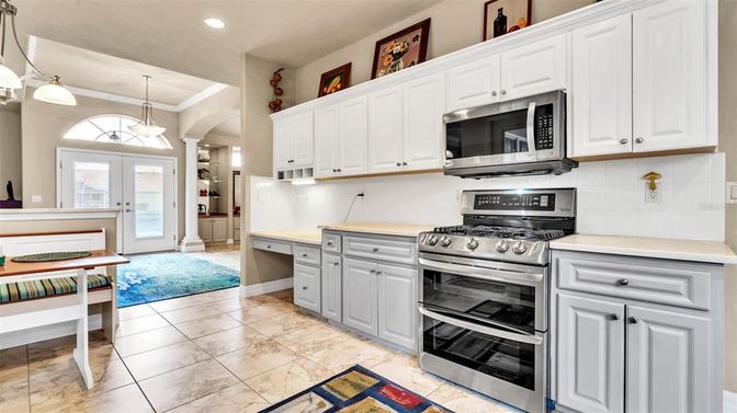 Interior, Kitchen, Pendant Lights, Recessed Lighting, Stainless Steel Appliances
