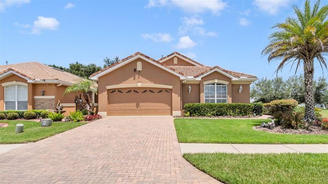 Attached, Backyard, Exterior, Facade, Mediterranean