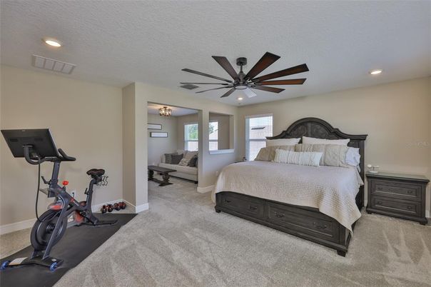 Bedroom, Fitness Equipment, Interior, Recessed Lighting