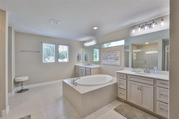 Bathroom, Dual Sink Vanities, Interior, Recessed Lighting