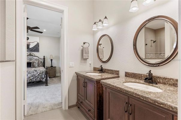 Bathroom, Bedroom, Dual Sink Vanities, Interior, Recessed Lighting