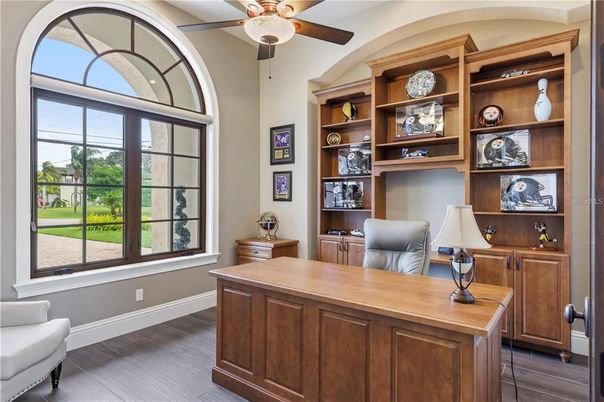 Home Office, Interior, Wood Texture Flooring