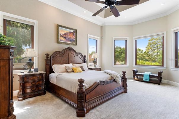 Bedroom, Interior, Recessed Lighting