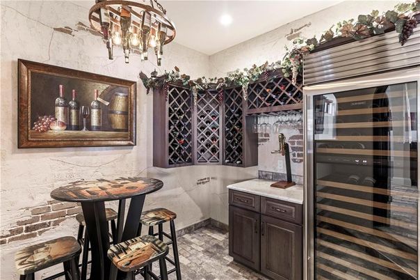 Chandelier, Interior, Recessed Lighting, Wine Storage