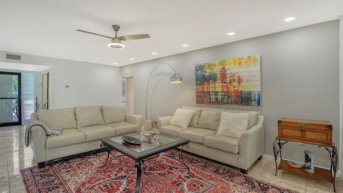 Interior, Living room, Recessed Lighting