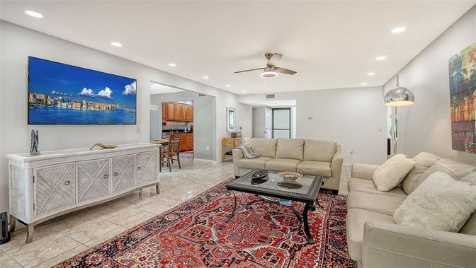 Interior, Living room, Recessed Lighting