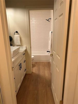 Bathroom, Interior, Wood Texture Flooring