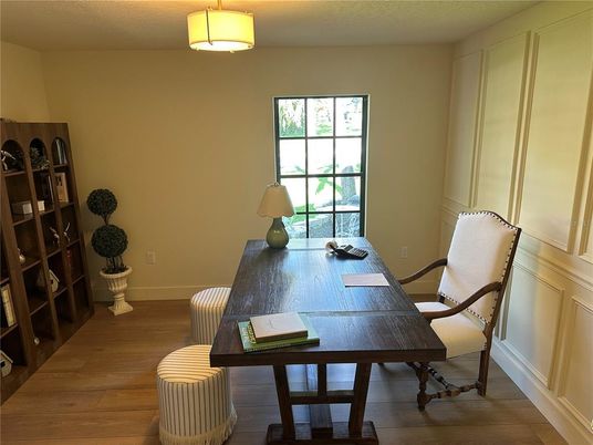Home Office, Interior, Wood Texture Flooring