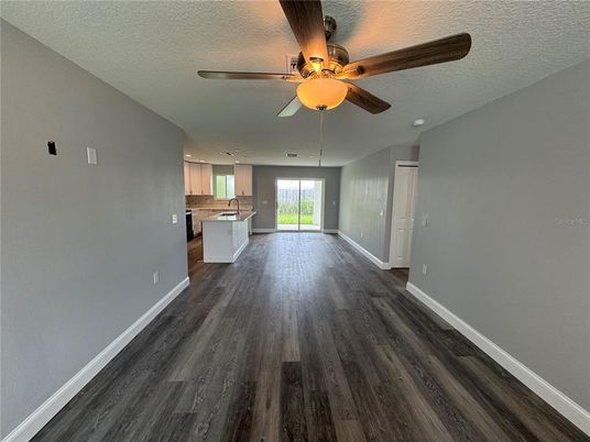 Empty room, Interior, Kitchen, Wood Texture Flooring