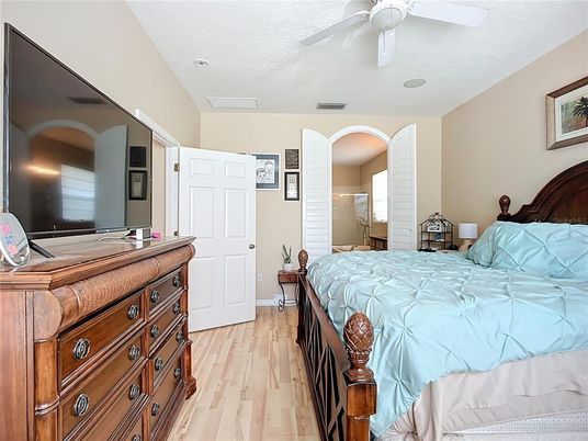 Bedroom, Interior, Wood Texture Flooring