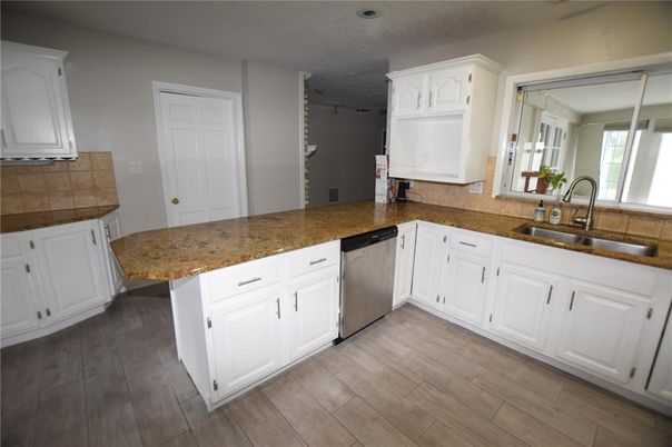 Interior, Kitchen, Wood Texture Flooring