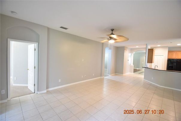 Empty room, Interior, Kitchen, Recessed Lighting