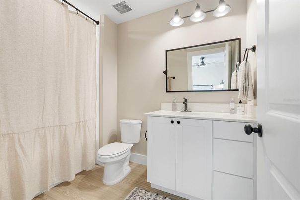 Bathroom, Interior, Wood Texture Flooring