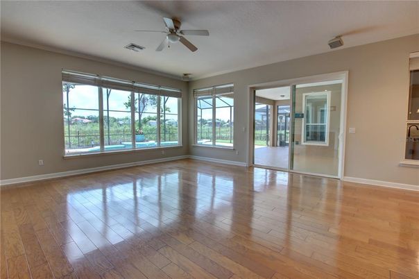 Empty room, Interior, Wood Texture Flooring