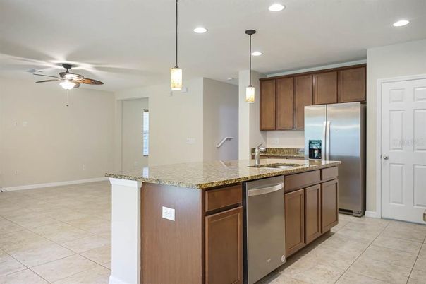 Interior, Kitchen, Pendant Lights, Recessed Lighting, Stainless Steel Appliances