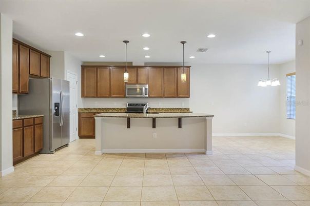 Interior, Kitchen, Pendant Lights, Recessed Lighting, Stainless Steel Appliances