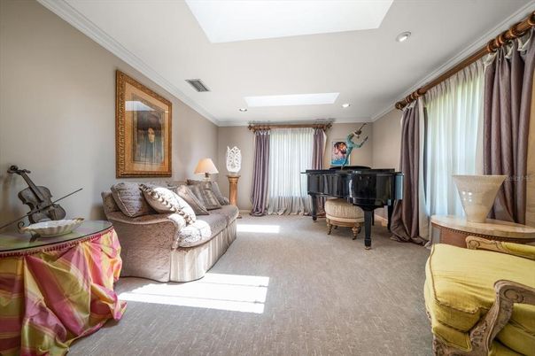 Interior, Living room, Piano, Recessed Lighting