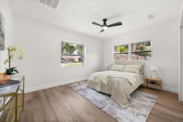 Bedroom, Interior, Wood Texture Flooring