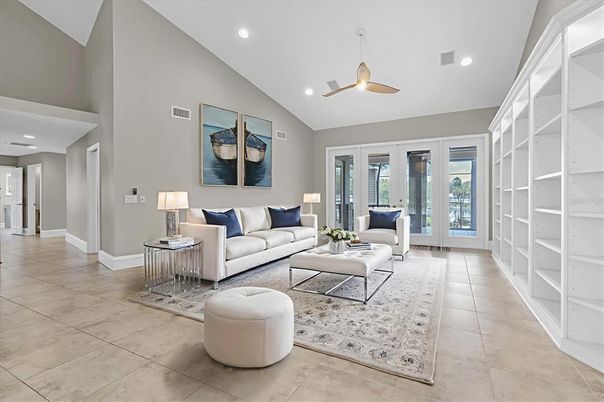 Interior, Living room, Recessed Lighting