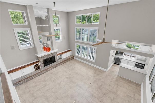 Fireplace, Interior, Pendant Lights