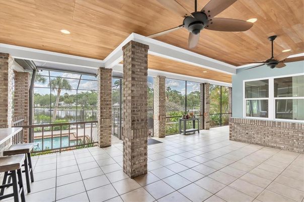Interior, Pool, Recessed Lighting, Sun Room, Wooden Ceilings