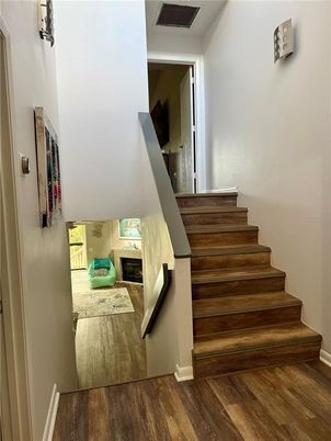 Fireplace, Interior, Wood Texture Flooring