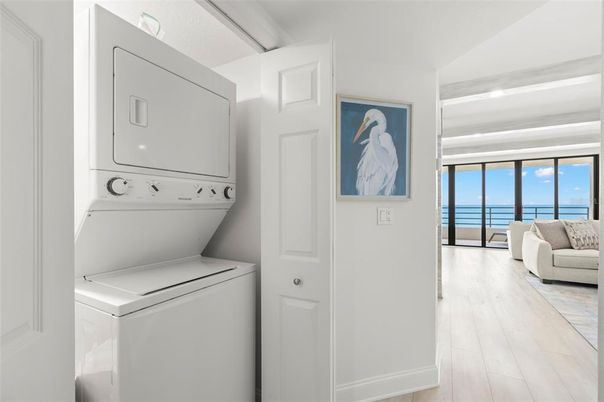 Interior, Utility Closets, Washer, Water, Wood Texture Flooring