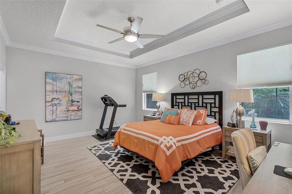 Bedroom, Fitness Equipment, Interior, Wood Texture Flooring