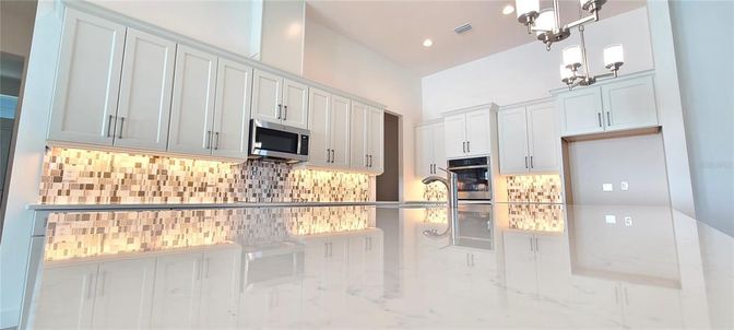 Interior, Kitchen, Marble, Recessed Lighting
