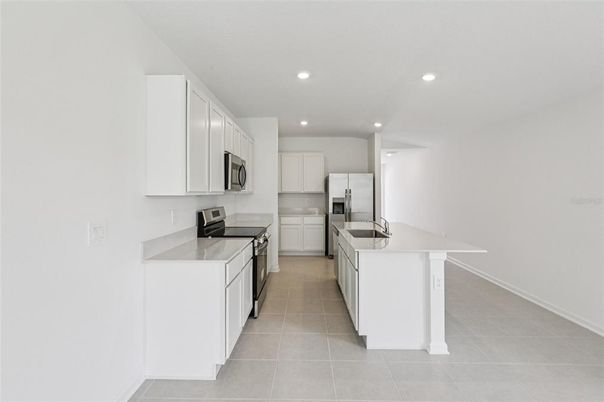 Interior, Kitchen, Recessed Lighting, Stainless Steel Appliances