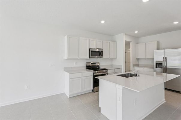 Interior, Kitchen, Recessed Lighting, Stainless Steel Appliances