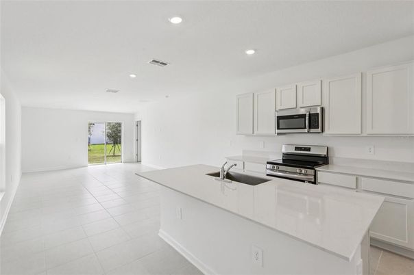 Interior, Kitchen, Recessed Lighting, Stainless Steel Appliances