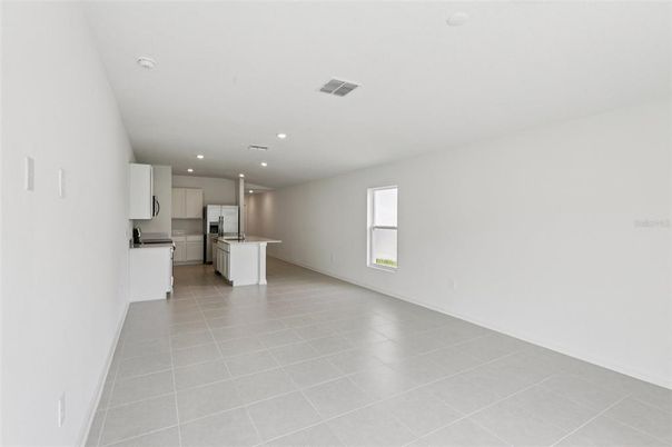Empty room, Interior, Kitchen, Recessed Lighting