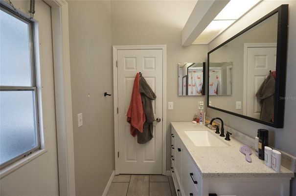 Bathroom, Dual Sink Vanities, Interior, Wood Texture Flooring