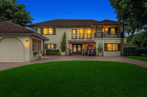 Attached, Backyard, Exterior, Facade, Mediterranean
